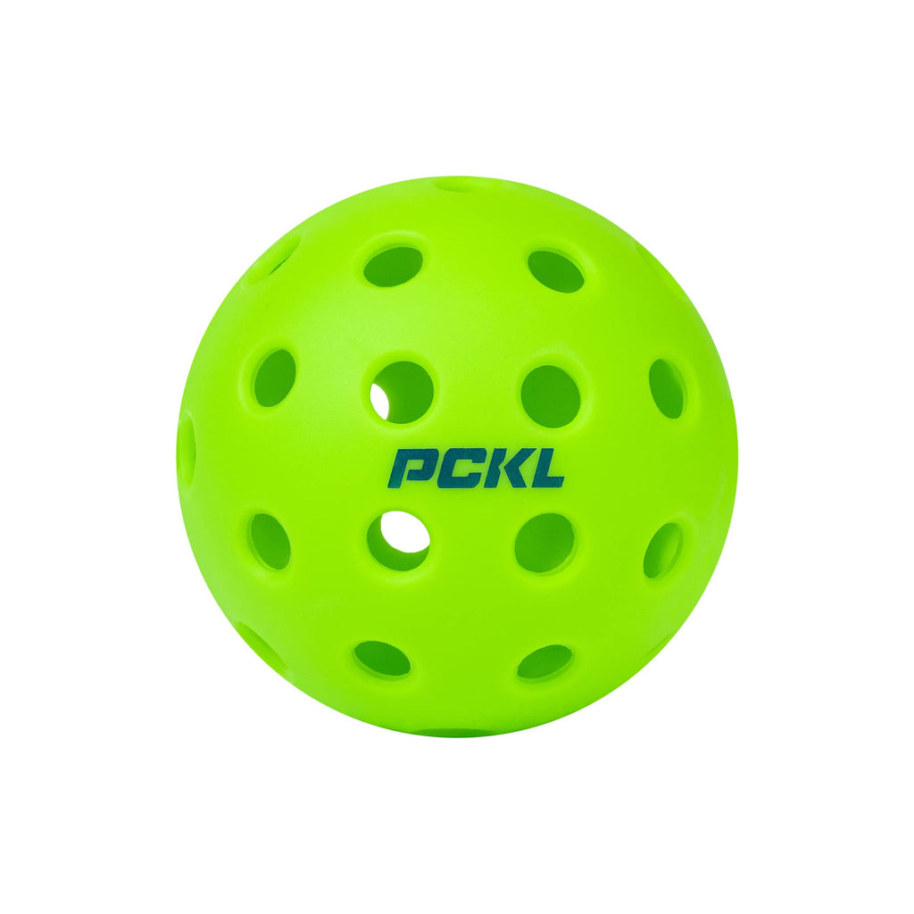 Pckl Optic Speed Pickleball Balls  Indoor & Outdoor  4 Pack Of Balls  Built To Usapa Specifications (Outdoor Neon Green)