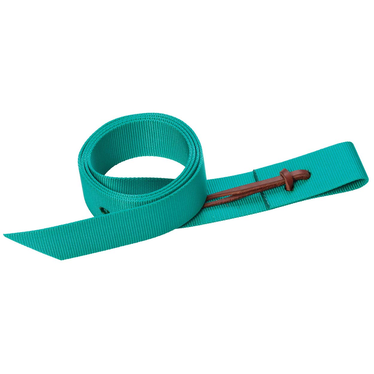 Weaver Leather Nylon Tie Strap with Holes, 1-3/4 x 60, Emerald Green