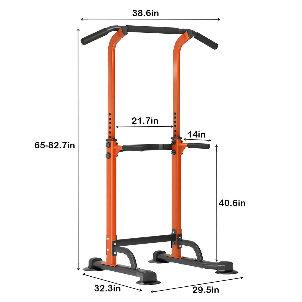 Sogespower Power Tower Dip Station Pull Up Bar For Home Gym Adjustable Height Strength Training Workout Equipment,Pull Up Bar St