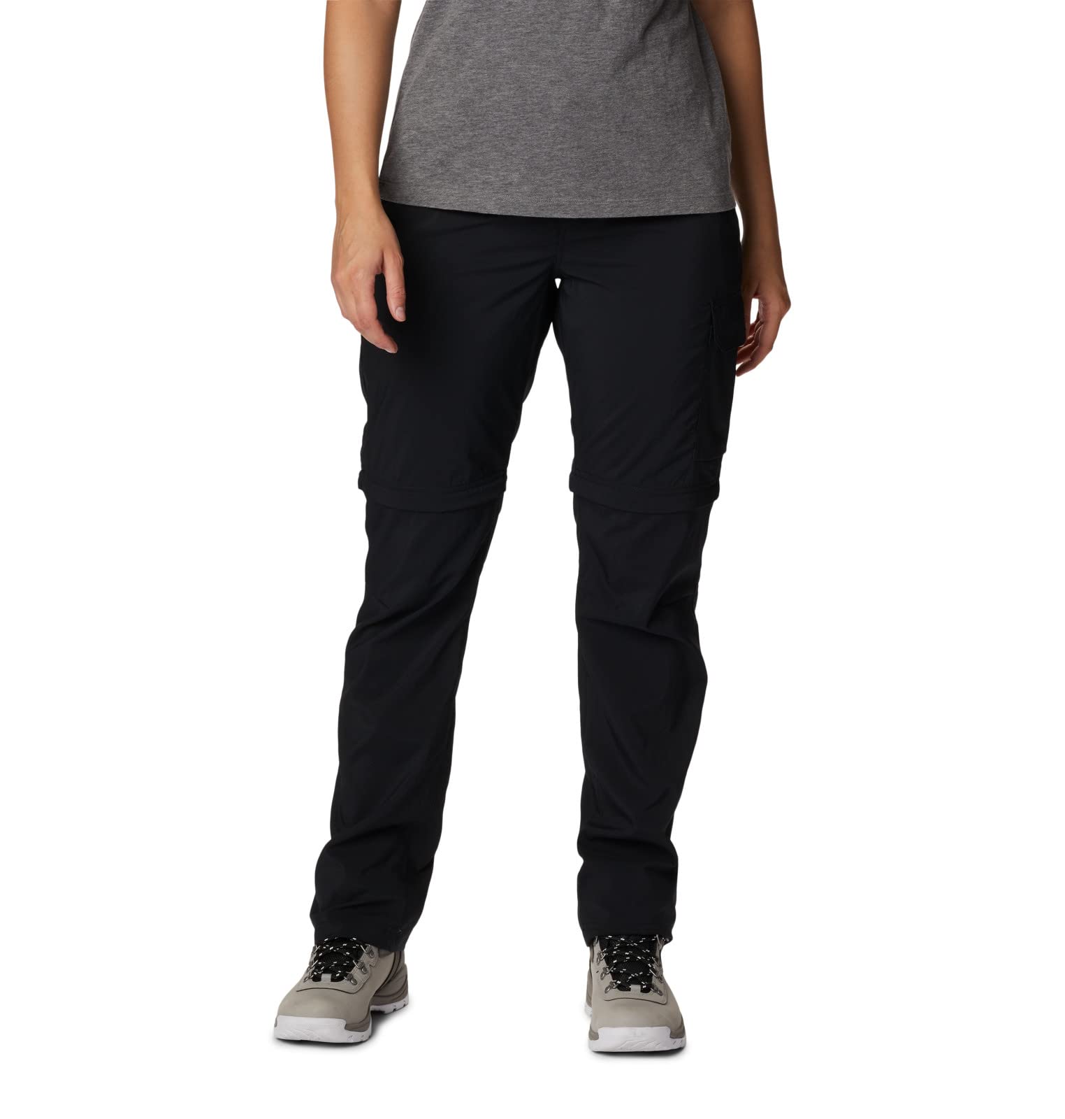 Columbia Womens Silver Ridge Utility Convertible Hiking Pant, Black, 10