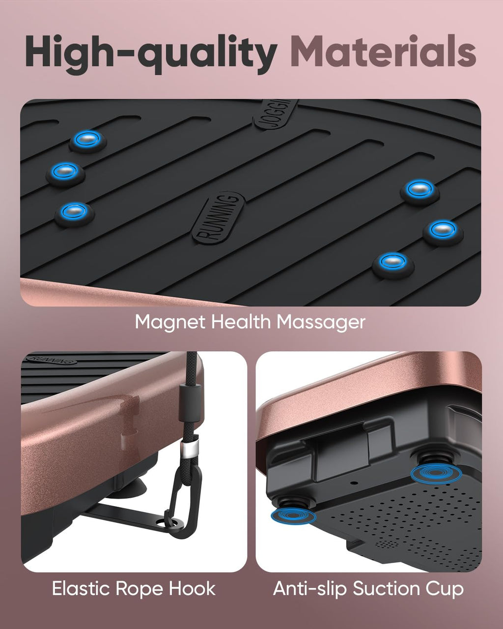 GDCOO Vibration Plate Exercise Machine Vibrating Platform for Fun Lymphatic Drainage and Weight Loss, Vibrant Home Workout Equip