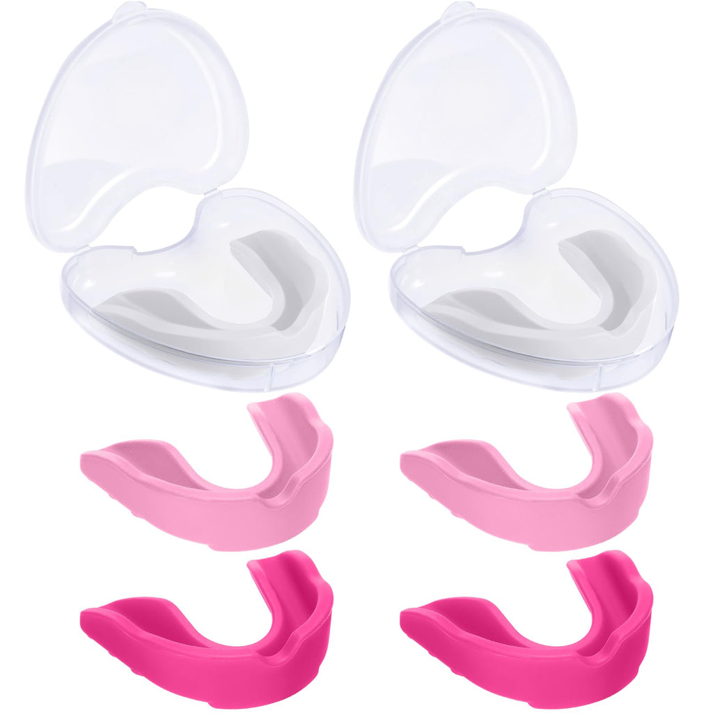 Bbto 6 Pieces Sports Mouth Guard For Kids, Athletic Mouthguard For Boxing Football Hockey Karate Basketball(White, Red, Pink, Cl