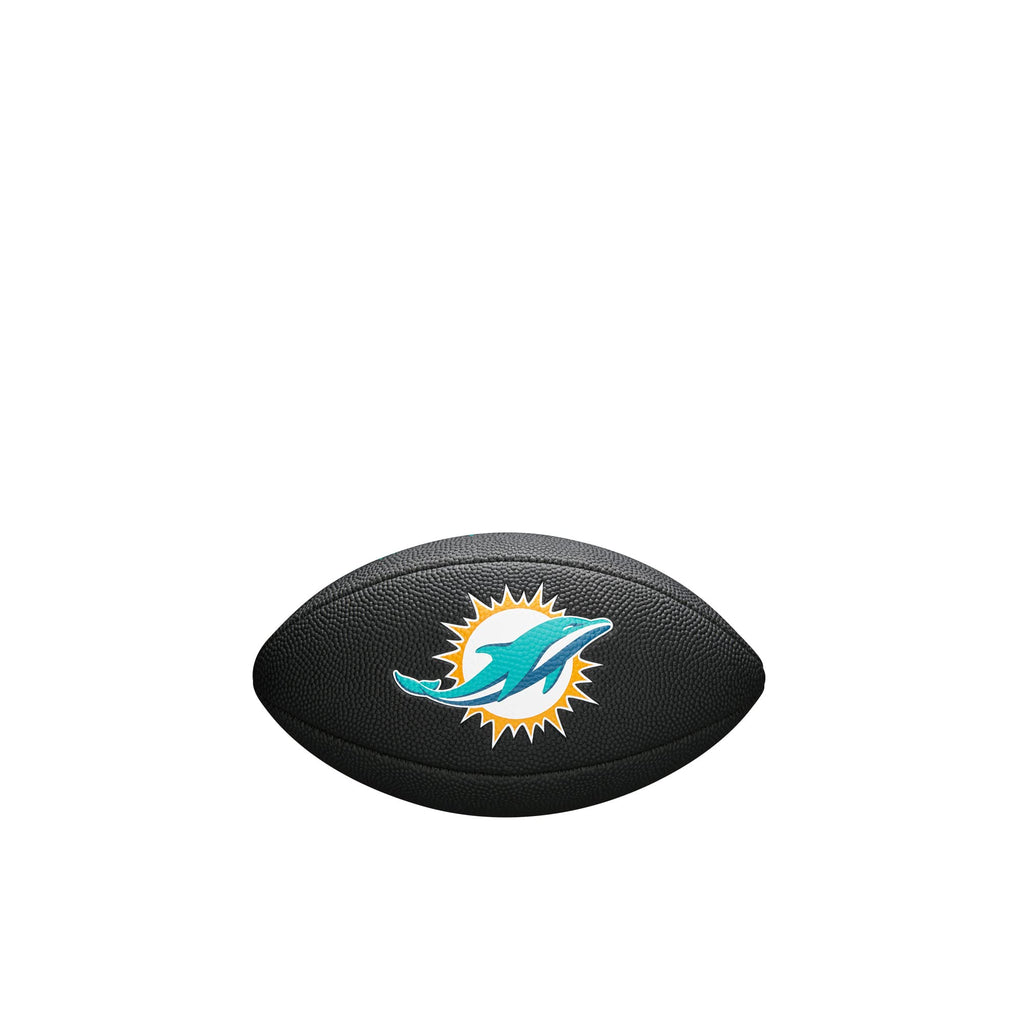 Wilson Sporting Goods Nfl Miami Dolphins Team Logo Football , Black, Mini Size
