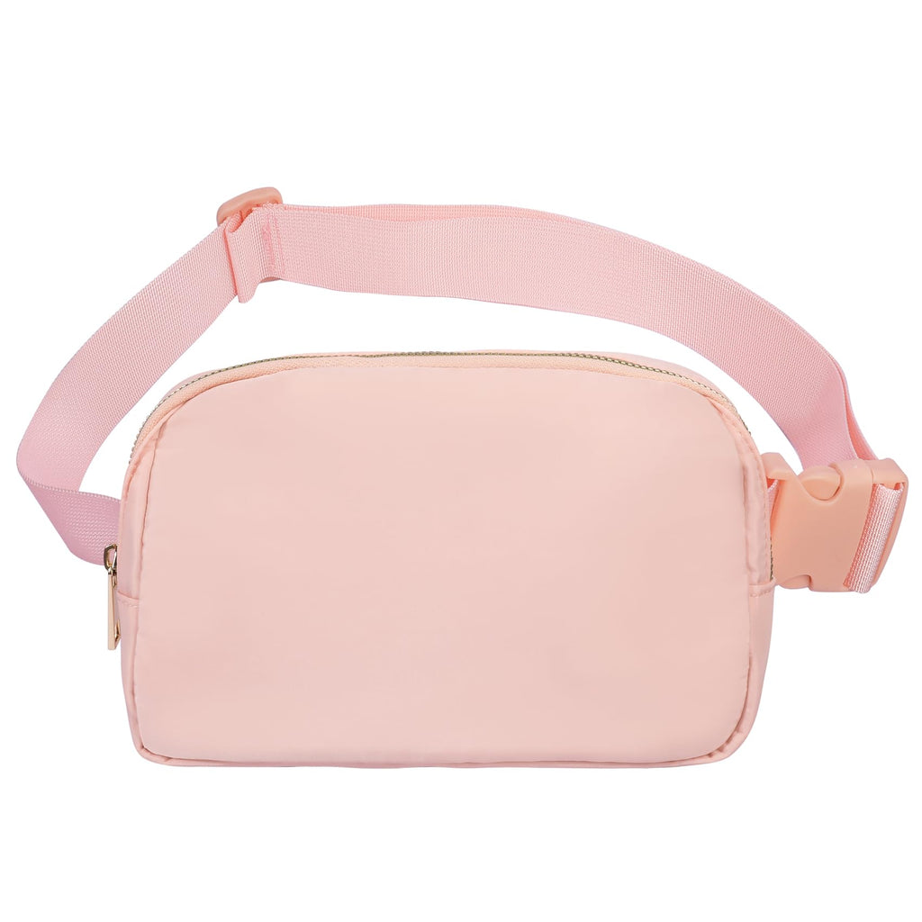 Vorolo Fanny Pack Christmas Gift For Women And Men Crossbody Bag Belt Bag Bum Bag With Adjustable Strap For Sports Pink