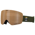 Giro Contour Ski Goggles - Snowboard Goggles for Men & Women - Trail Green Vista Strap w/VIVID Petrol/VIVID Infrared Lenses