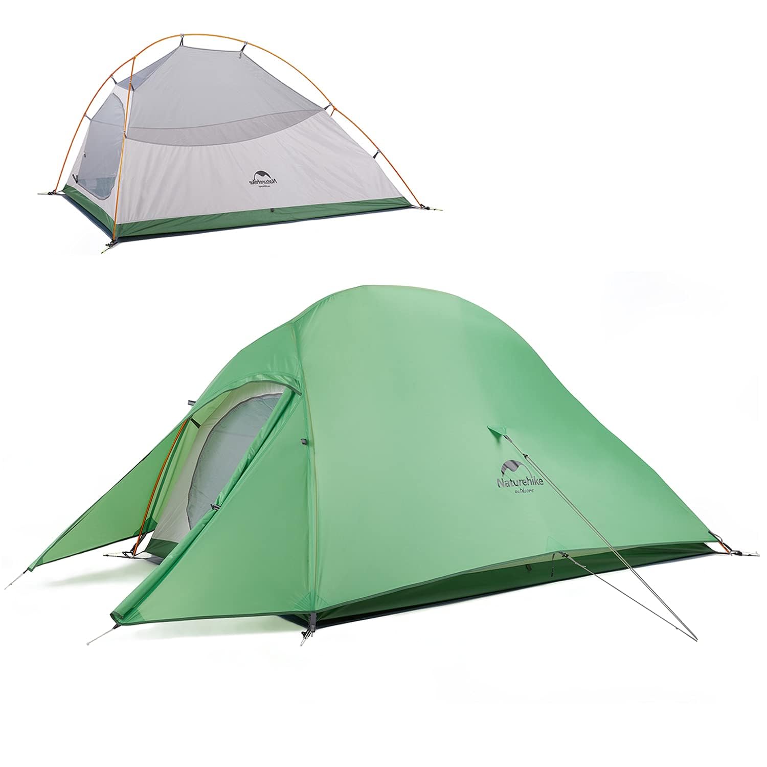 Naturehike Cloud Up Free Standing 2 Person Backpacking Tent Ultralight Nylon Double Layer Camping Tents For Two Person (210T Pol