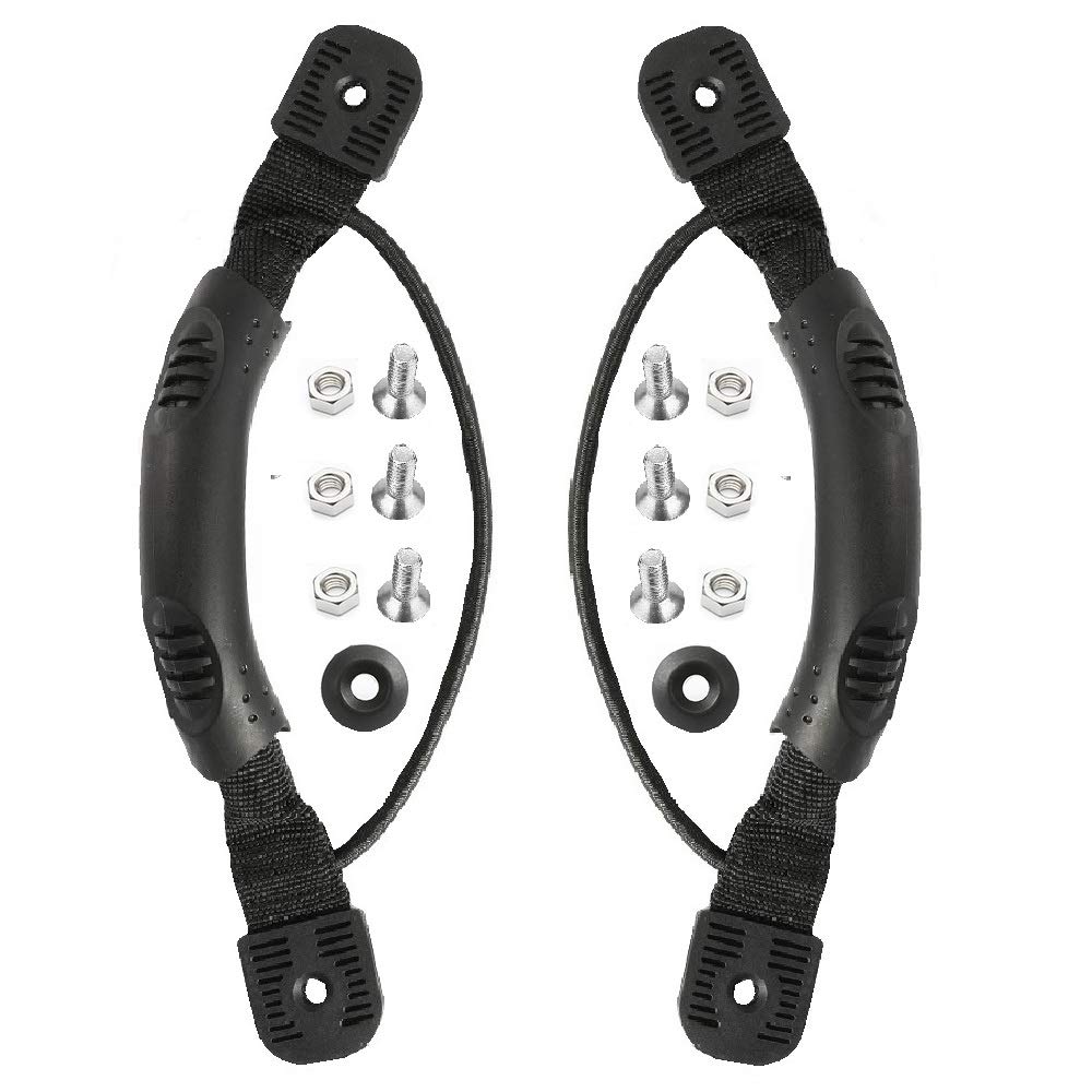 Anndason 2 Pcs Black Kayak Canoe Boat Side Mount Carry Handles/Paddle Park Kayak Handles And Hardwares