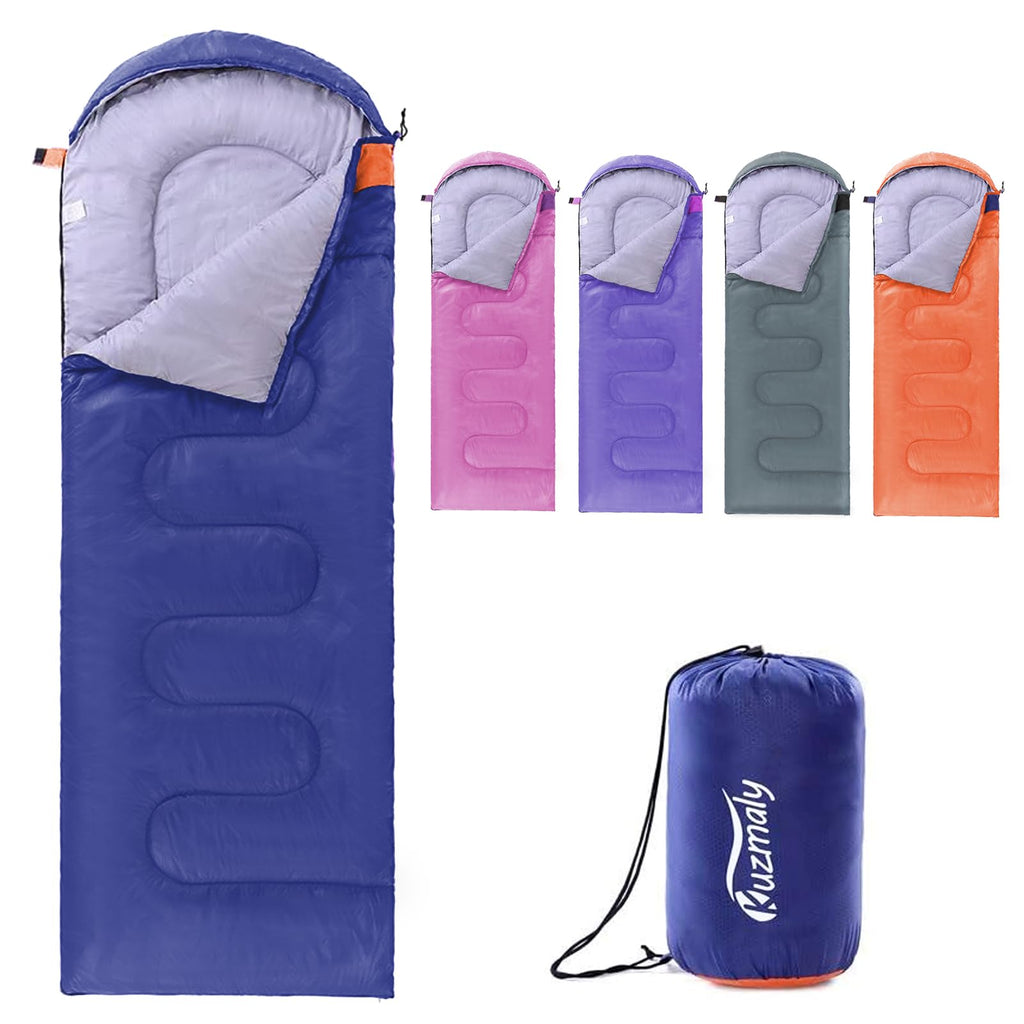 Kuzmaly Camping Sleeping Bag 3 Seasons Lightweight &Waterproof With Compression Sack Camping Sleeping Bag Indoor & Outdoor For A