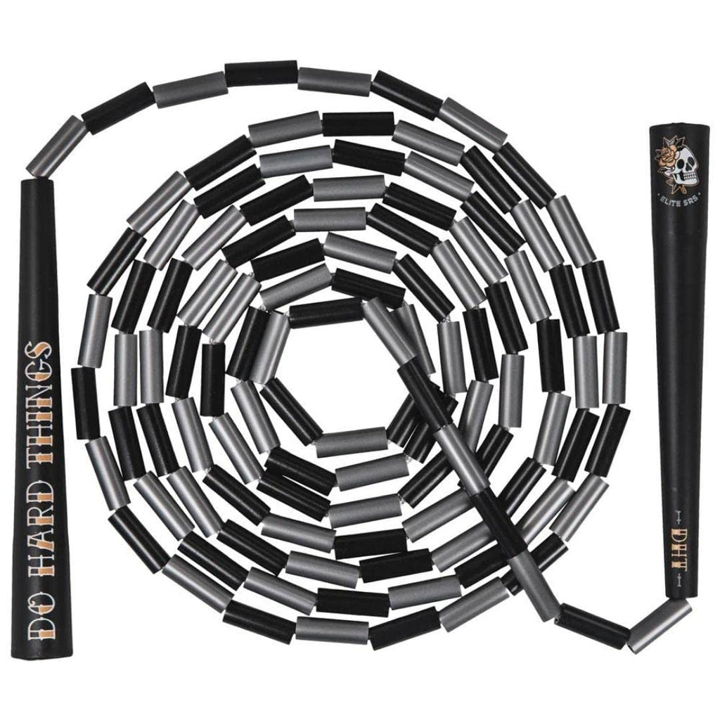 Elitesrs, Do Hard Things Beaded Jump Ropes For Fitness - Unbreakable 6.5'' Edge Handles With 1'' Shatterproof Plastic Beads - In