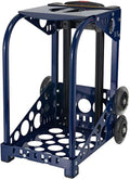 ZUCA Sport Navy Aluminum Alloy Frame with Flashing Dual Wheels, Nylon Feet, 39.5-Inch Telescoping Handle, Chrome-Plated Screws, 