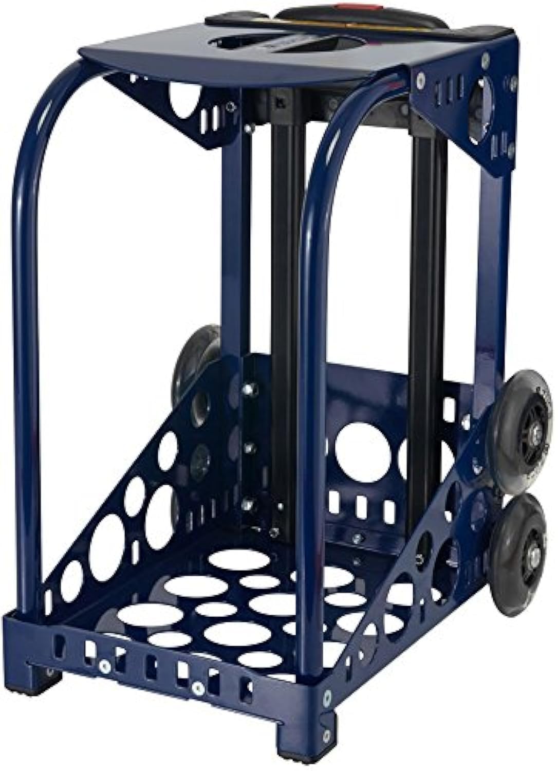 ZUCA Sport Navy Aluminum Alloy Frame with Flashing Dual Wheels, Nylon Feet, 39.5-Inch Telescoping Handle, Chrome-Plated Screws, 