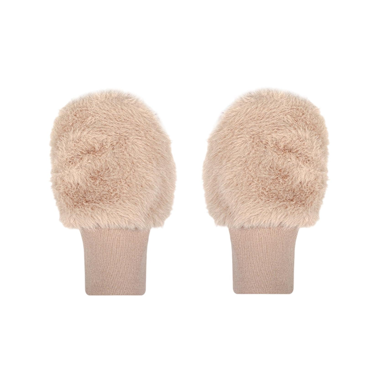 MYADDICTION Winter Golf Training Gloves Thicken Half Finger Golf Gloves for Women Ladies Khaki