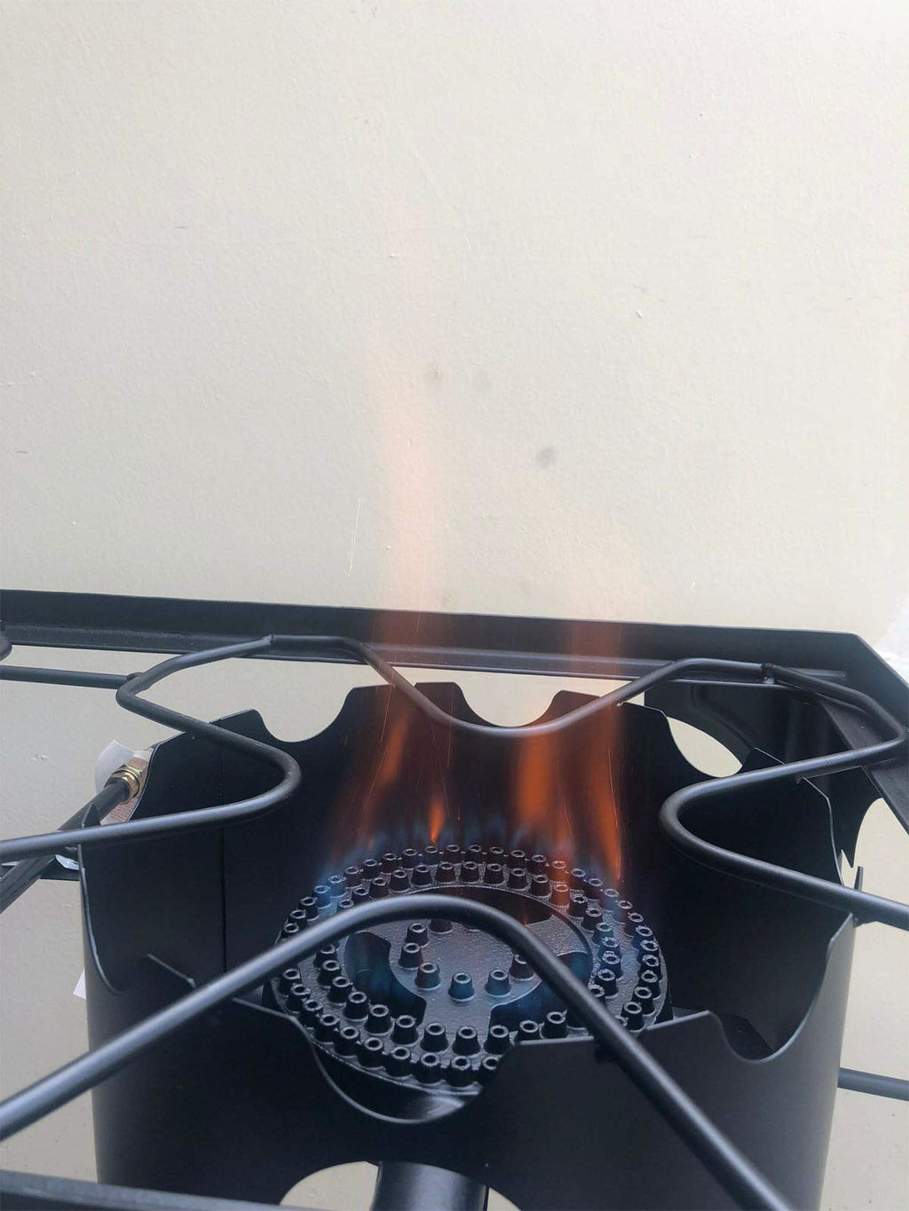9Trading Cast Iron Free Stand Lp Propane Double Burner Cooking Stove Range Outdoor Cooker