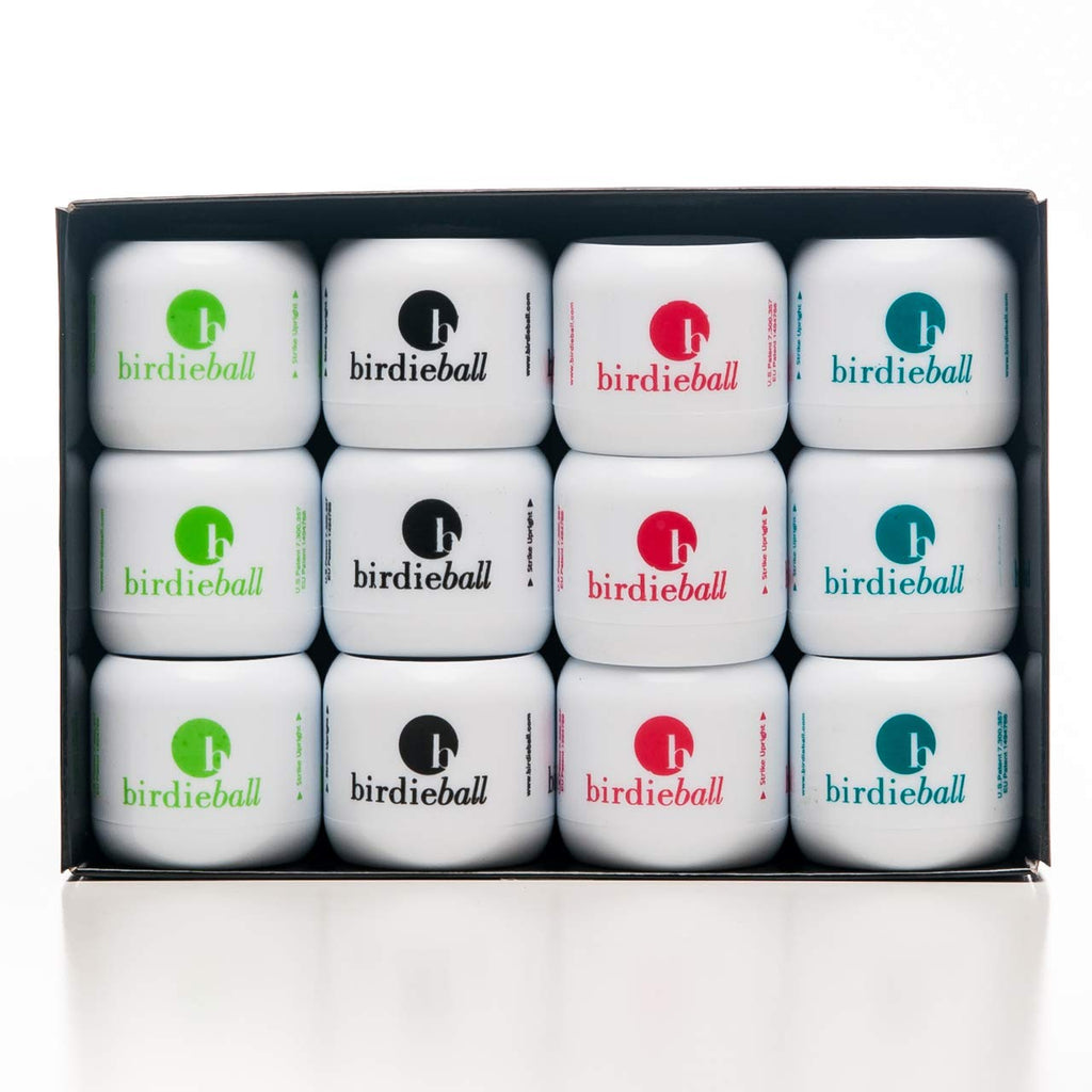 Birdieball Practice Golf Balls, Full Swing Limited Flight Golf Practice Balls, Perfect Training Aid For All Golfers (Pack Of 12)