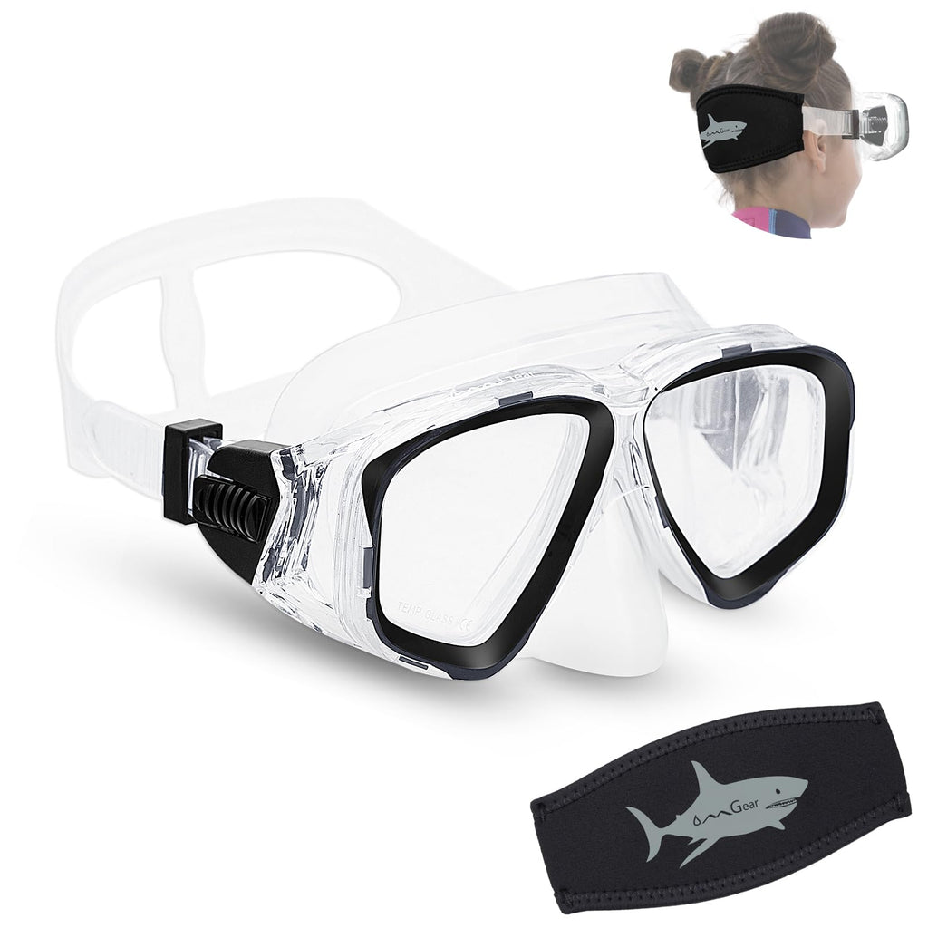 Junior Snorkeling Goggles Kids Swim Mask Swimming Gear Scuba Diving Mask For Outdoor Recreation Snorkel Mask (Black)