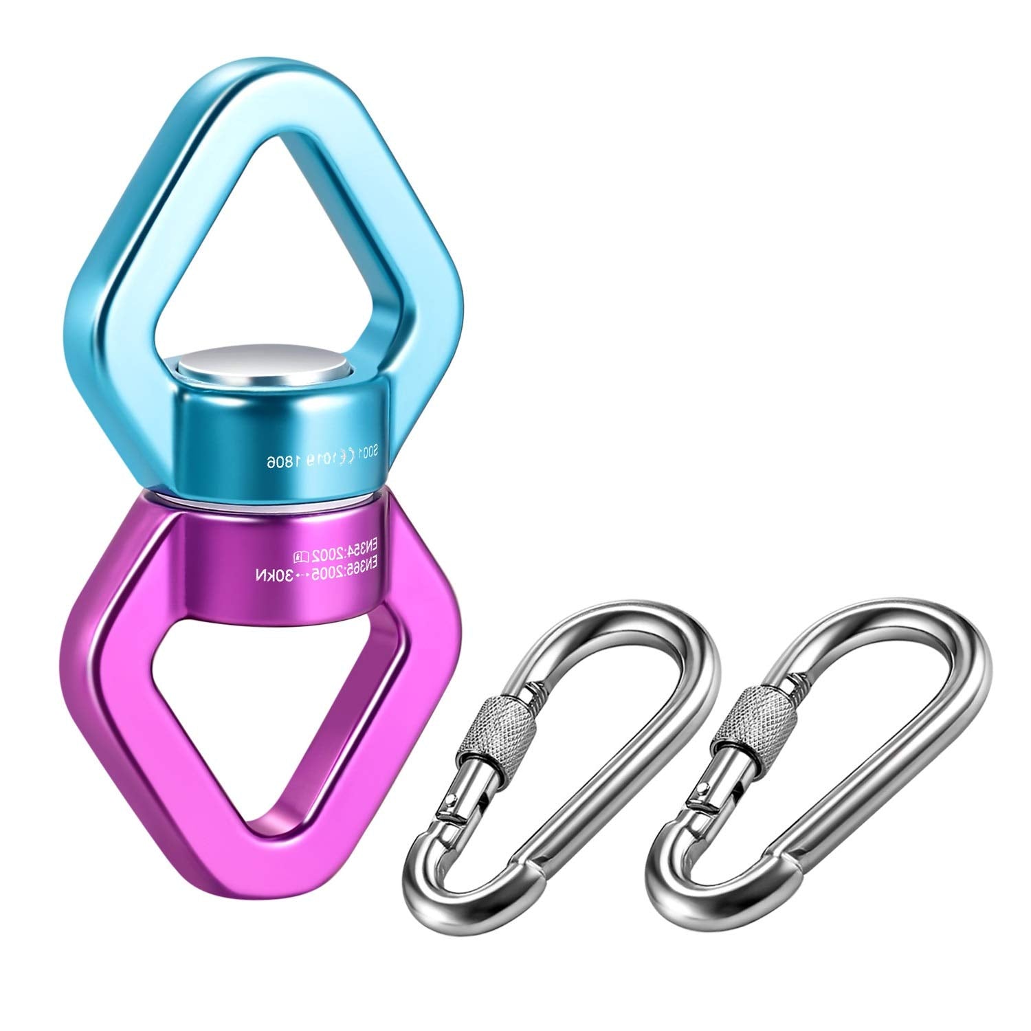MDAIRC Safety Rotational Device, Aluminum Alloy Double-Ball Bearing Swivel, Holds Up 8500+ Lbs, Minimum Breaking Strength 40 kN,