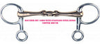 Prorider Ss Hanging Cheek Lozenge Baucher Copper Dog Bone 4-1/2'' Horse Bit 35188A