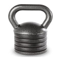 Apex 20lb Adjustable Cast Iron Kettlebell Handle, Compatible with 1    Weight Plates, Up to 50lb Load Capacity for Strength Trai