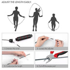 YHFAEYA Jump Rope,Adjustable Jumping Rope,Tangle Free Fast Ball Bearings skipping rope,Suitable for Men, Women, and Kids,Fitness