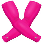 Pink Sun Sleeves For Sun Protection - Athletic Compression Sports Sleeve For Football Baseball Basketball Golf Running Cycling -
