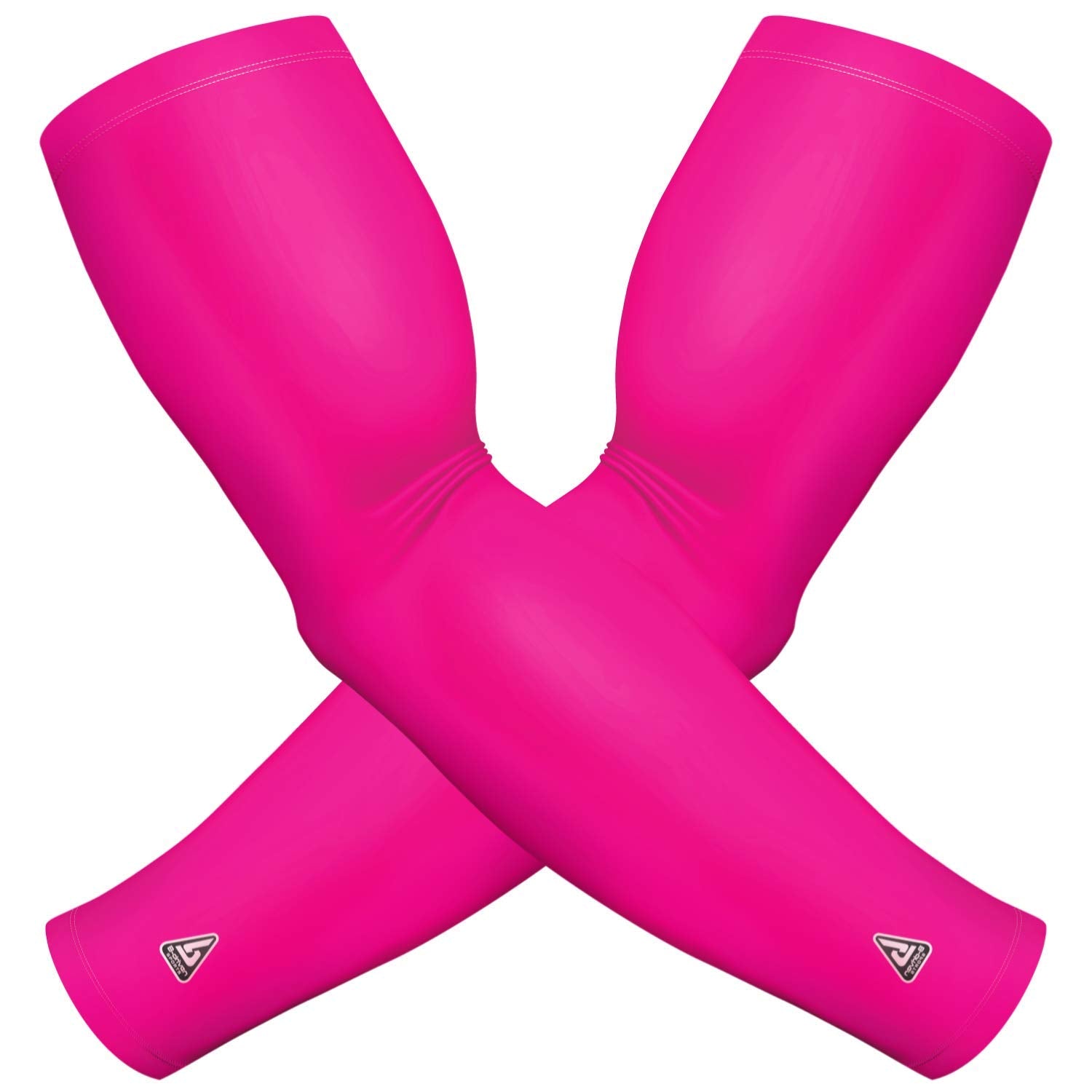 Pink Sun Sleeves For Sun Protection - Athletic Compression Sports Sleeve For Football Baseball Basketball Golf Running Cycling -