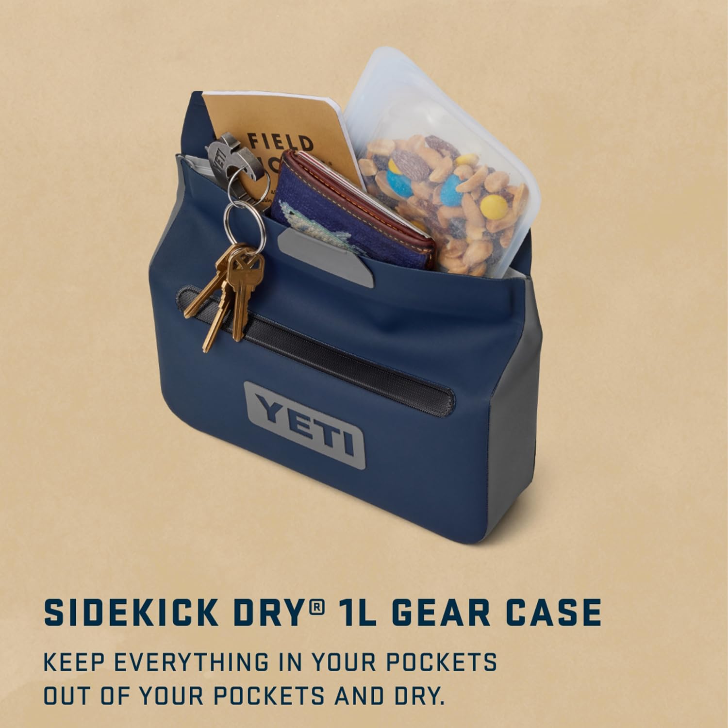 YETI Sidekick Dry 1L Gear Case, Charcoal