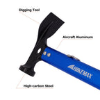 Hikemax Lightweight Outdoor Camping Hammer Aluminum Tent Hammer With Tent Stake Remover, 13-Ounce