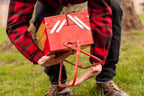 Suck Uk Portable Bbq Tool Box With Carry Handles-Perfect For Camping, Picnics And Alfresco Dining, 8.66 X 15.94 X 7.87 In, Red