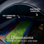 Coleman Skydome 4-Person Screen Room Camping Tent With Dark Room Technology
