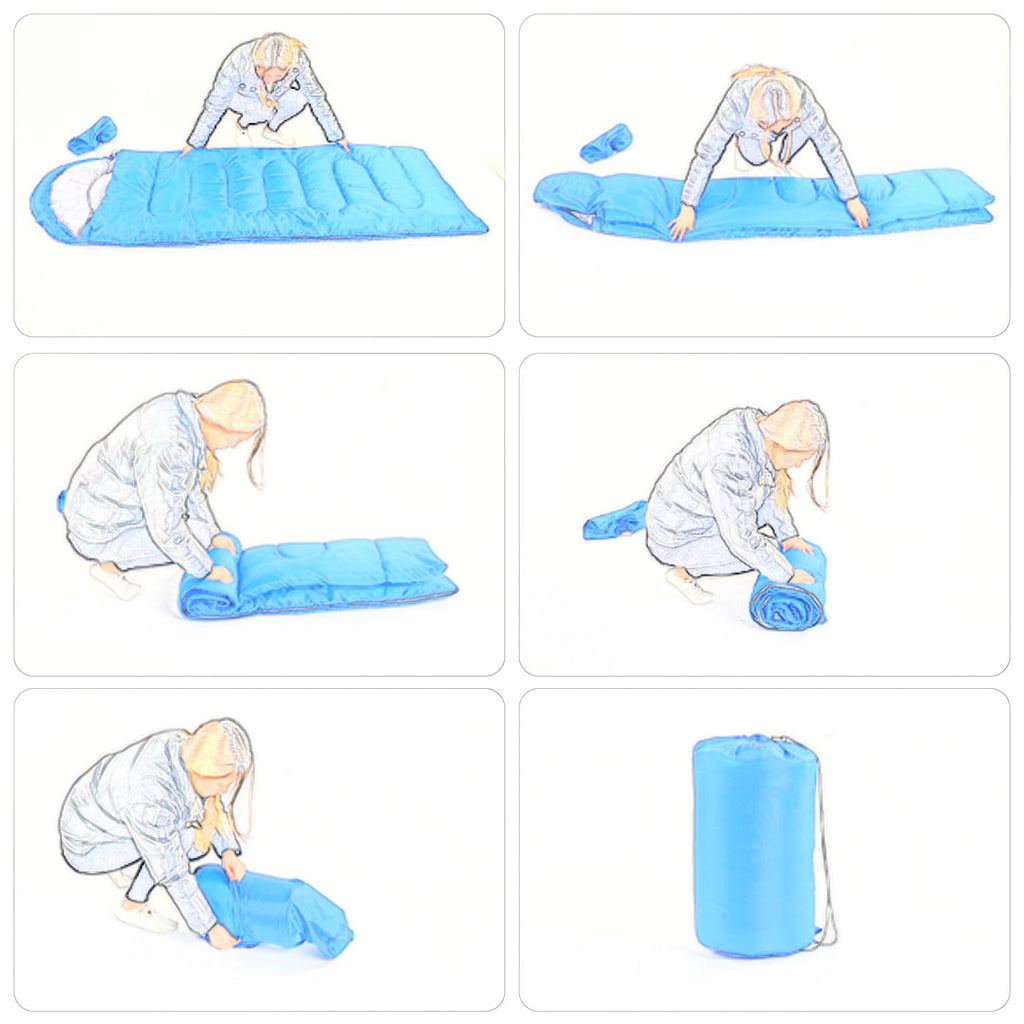Wind Tour 3 Season Lightweight Waterproof Sleeping Bag Indoor & Outdoor Spliceable Single Sleeping Bag 1.0Kg For Hiking Backpack