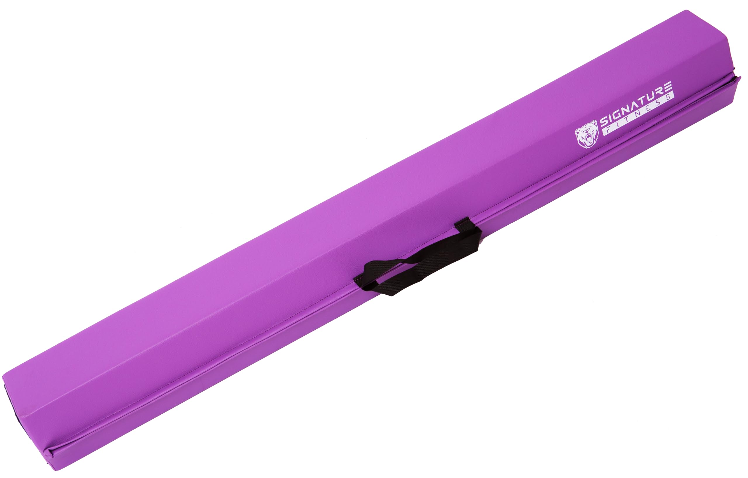 Fitvids 8 Ft Folding Balance Beam Gymnastics Floor Beam With Anti-Slip Bottom And Carrying Handles, Purple