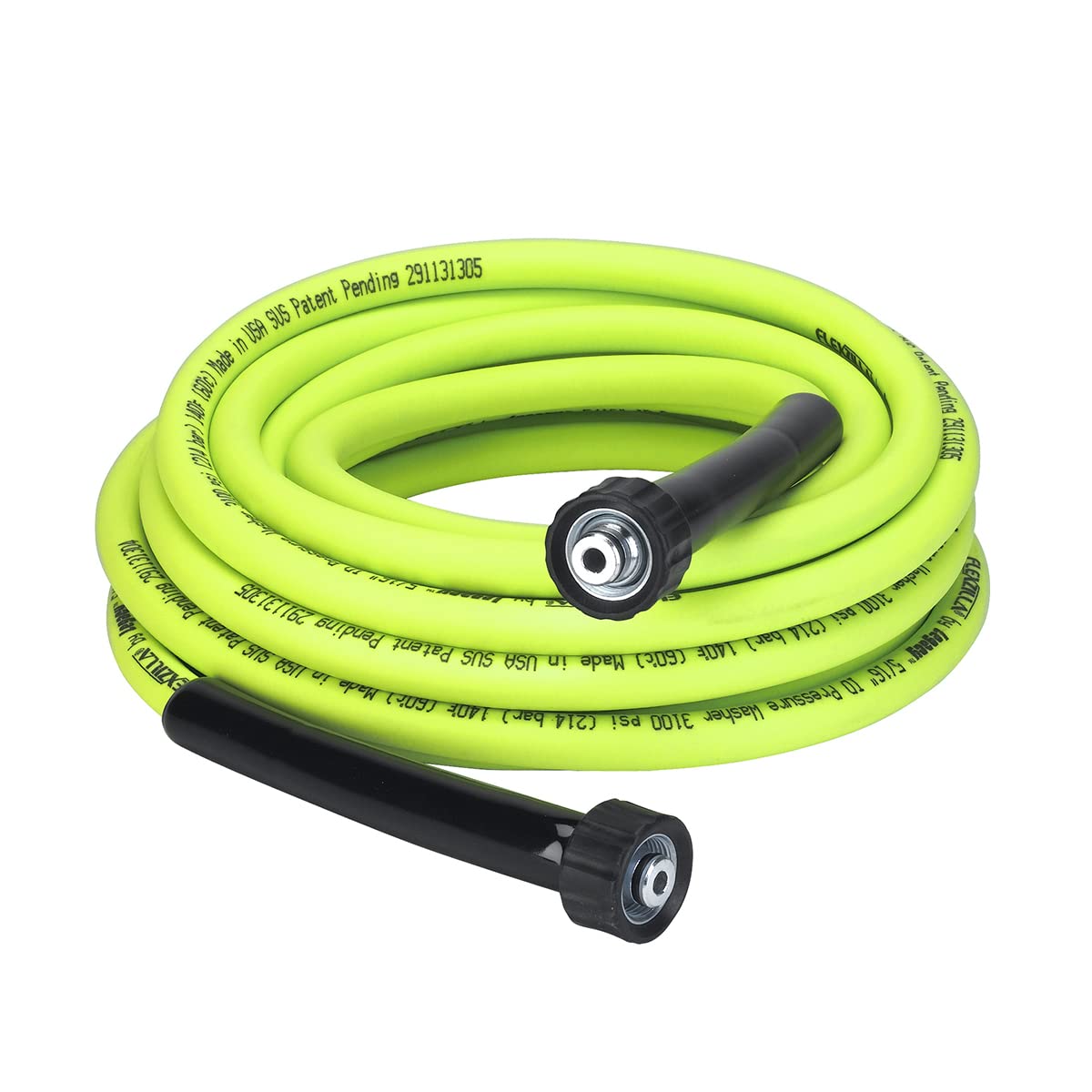 Flexzilla Pressure Washer Hose 516 25 M22 3100Psi, Zillagreen - Hfzpw3525M-E