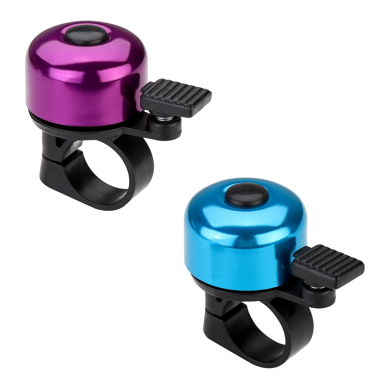 Paliston Bike Bell Bicycle Bell Crisp Sound for Adults Kids Boys Girls Blue & Purple