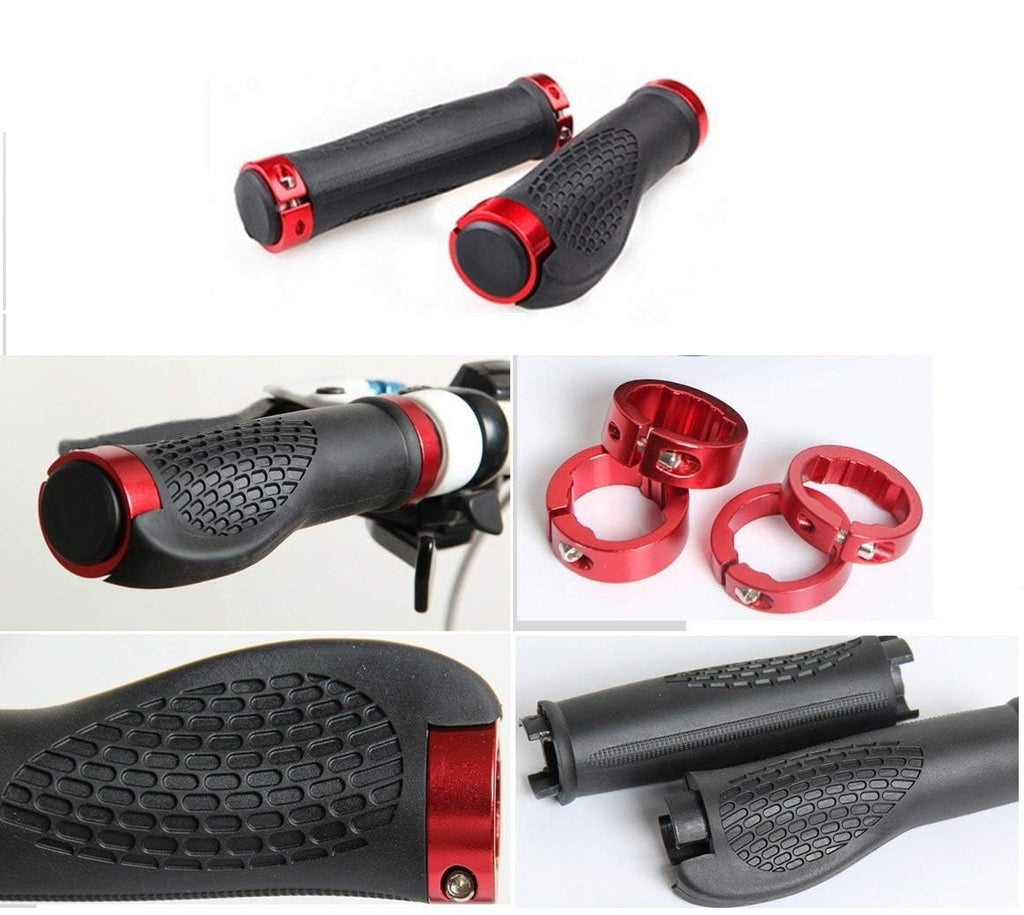 Bluesunshine Ergonomic Design Rubber Bike Bicycle Handlebar Comfort Mtb Grips Widen Holding Surface Anti-Slip Mountain Cycling (