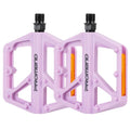 MTB Pedals Mountain Bike Pedals Non-Slip Lightweight Nylon Fiber Bicycle Platform Pedals for BMX MTB 9/16  (Light Purple)