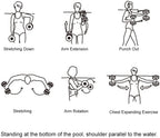 Unaoiwn Water Dumbbells Water Aerobics For Pool Fitness Exercise Lightweight Resistance Aquatic Dumbbell Pool Barbells For Swimm