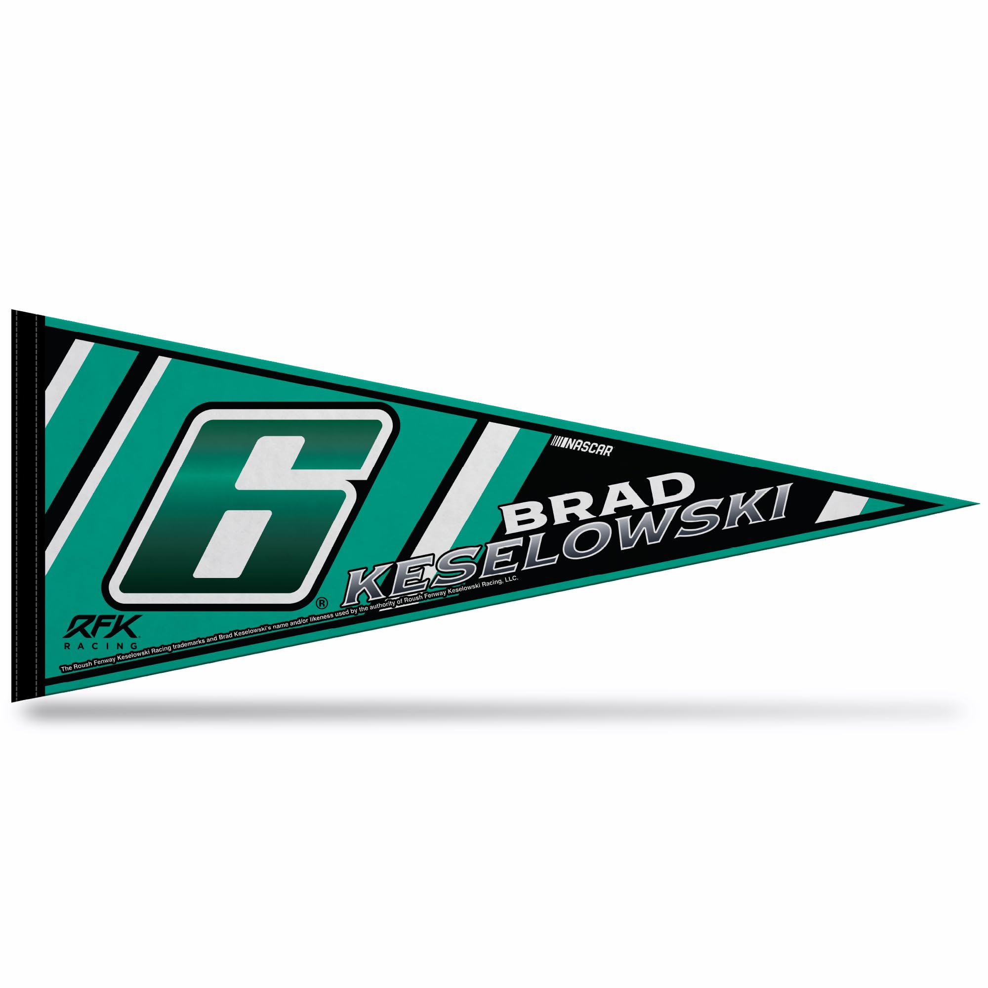 Rico Industries Nascar Racing Brad Keselowski 12'' X 30'' Felt Wall D  Cor Pennant - Great For Home/Bed Room/Man Cave D  Cor
