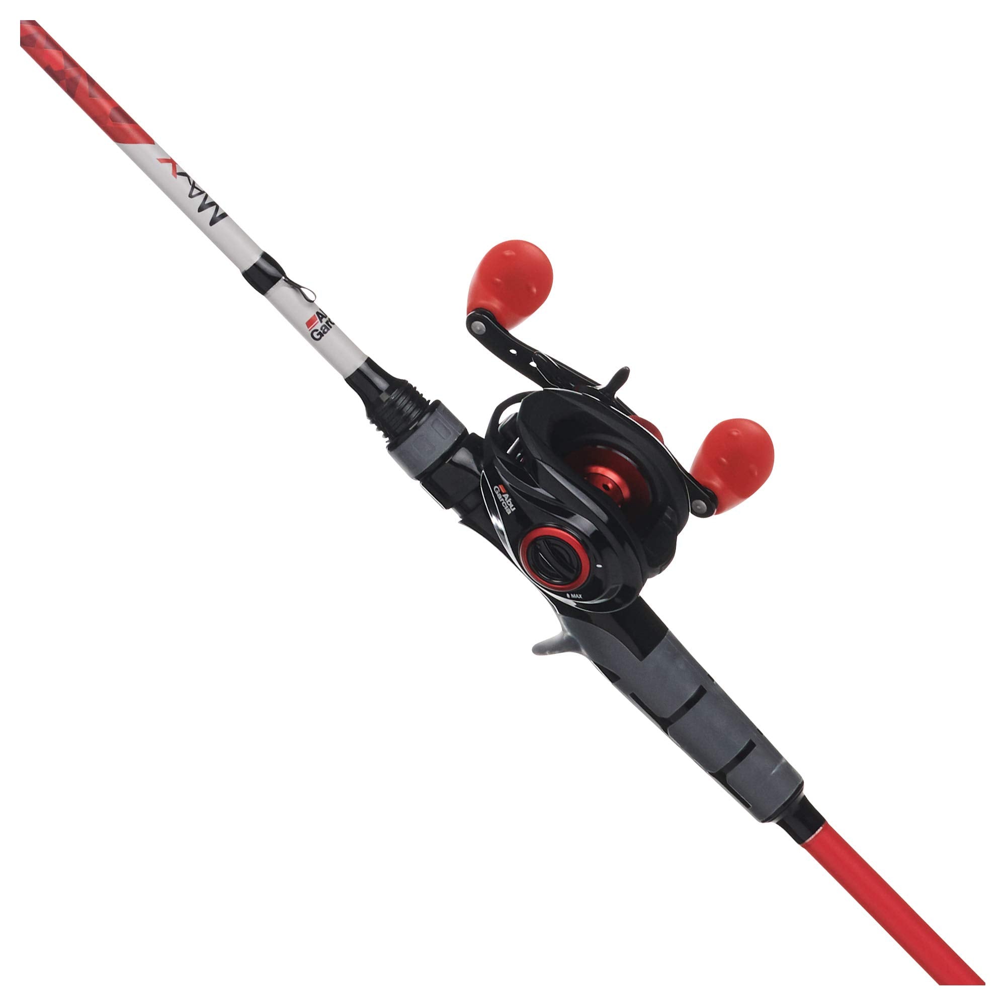 Abu Garcia 66    Max X Fishing Rod And Reel Baitcast Combo, 4+1 Ball Bearings With Lightweight Graphite Frame & Sideplates, Alum
