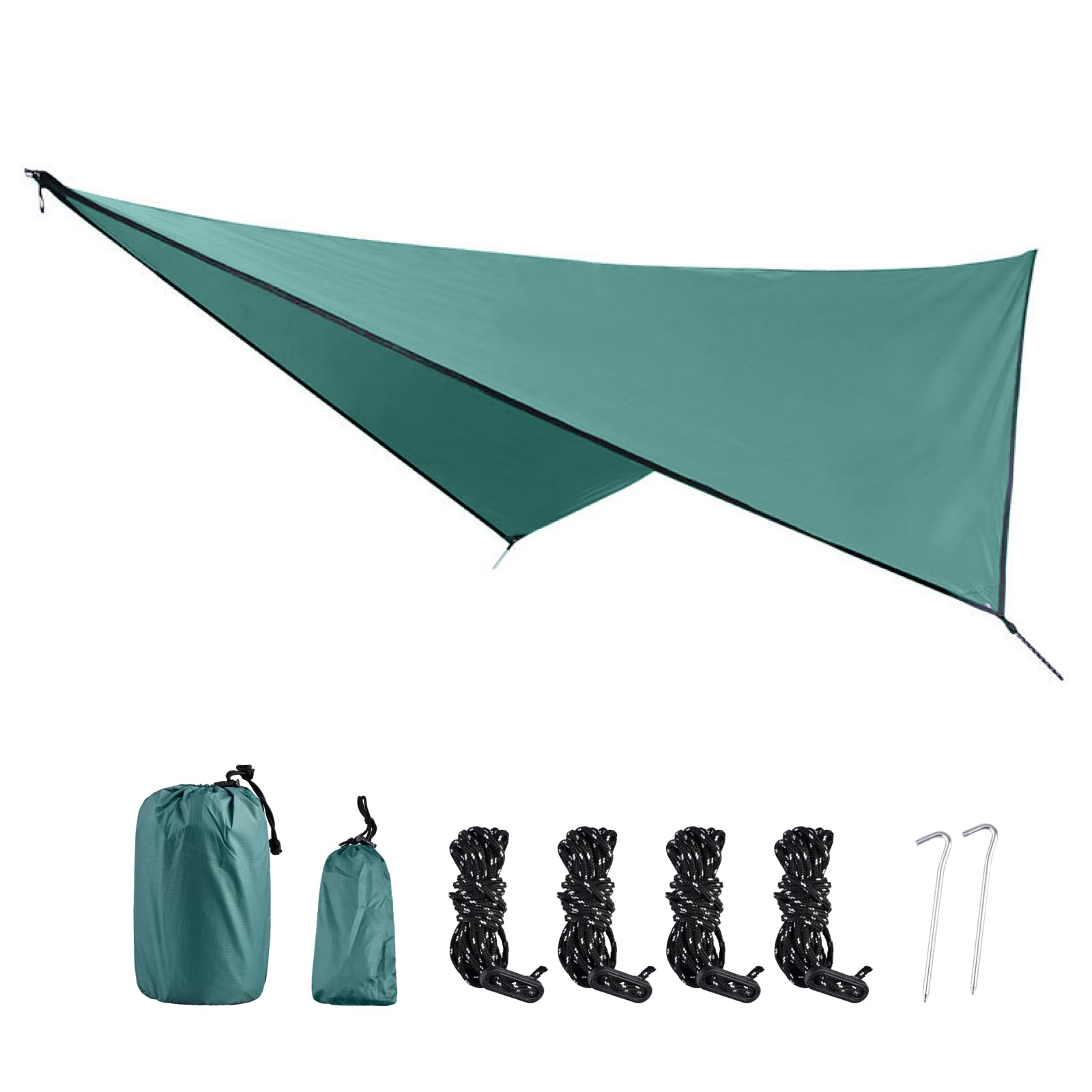 Triwonder Camping Tarp Cover Waterproof Rain Fly Tent Ground Cloth Footprint Hammock Shelter For Outdoor Hiking Picnic Beach (Da