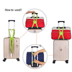 Guanjunx Luggage Straps Bag Bungees For Add A Bag Easy To Travel Suitcase Elastic Strap Belt Long Green (Gb-002)