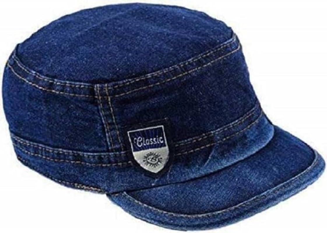 Tubination Unisex Baseball Blue Denim Stylish And Trendy Commando Blue Cap