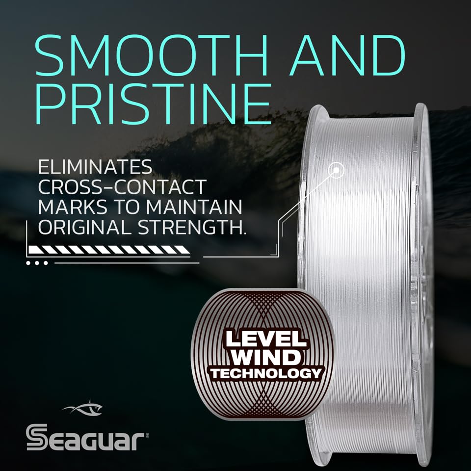Seaguar Icex 100% Fluorocarbon Fishing Line , Abrasion Resistance, Made For Hard Water 6Lbs, 50Yds Break Strength/Length - 06Ice