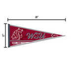 Rico Industries Ncaa Washington State Cougars - Wsu Classic 12'' X 30'' Felt Wall D  Cor Pennant - Great For Home/Bed Room/Man C