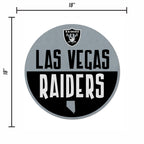 Rico Industries Nfl Football Las Vegas Raiders Classic Shape Cut Pennant - Home And Living Room D  Cor - Soft Felt Ez To Hang