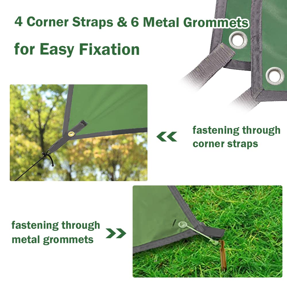 Tent Footprint, Ayamaya Pu 3000 Waterproof Tent Ground Cloth 6Ft X 7Ft Small Size For 2-3 Person Family Camping Tents Ground She