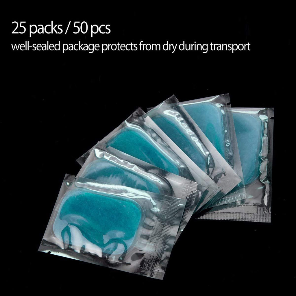 Pamase 50Pcs/80Pcs Abs Stimulator Training Replacement Gel Sheet Pads For Abdominal Muscle Trainer, Accessory For Ab Workout Ton