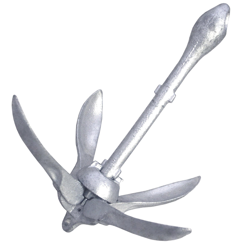Seasense Folding Grappling Anchor - Ideal For Fishing Vessels, Dinghies, Kayaks, Canoes & More, Great For Strong Currents & Sand
