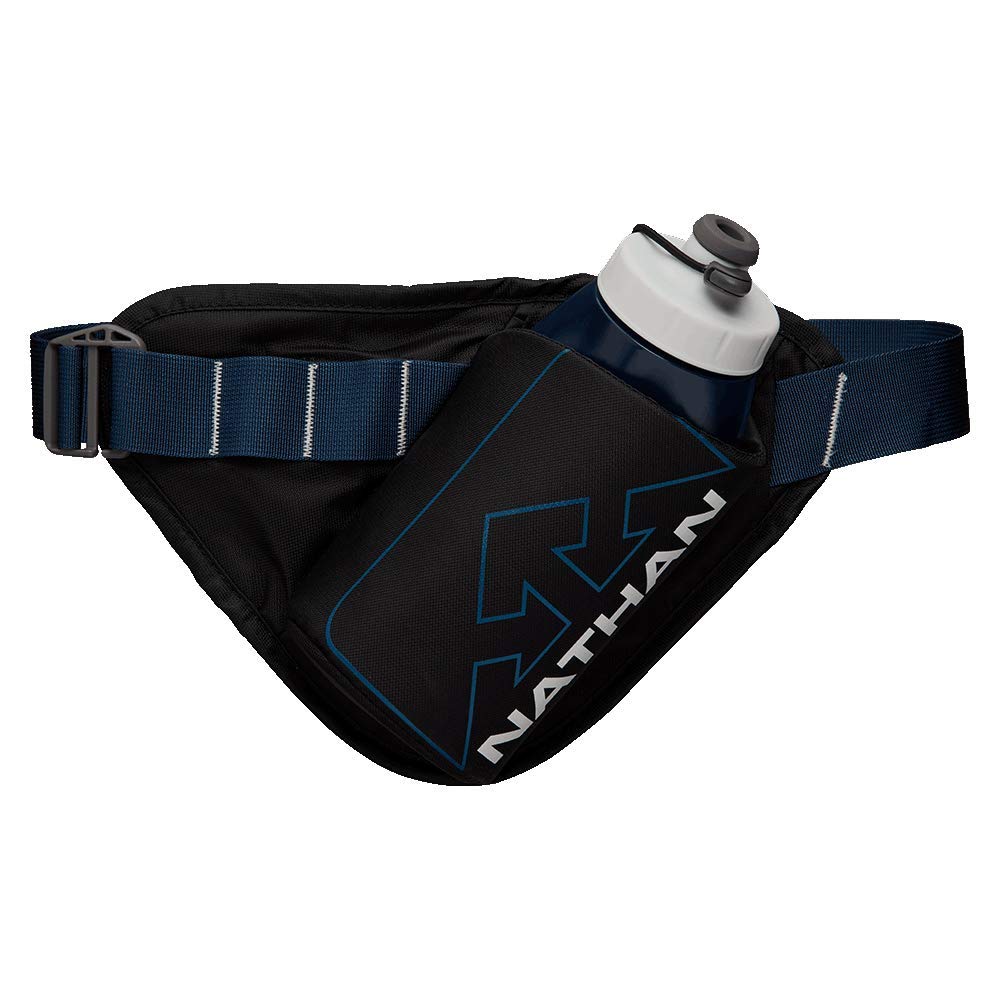 Nathan Hydration Waist Pack with Storage Pocket & Run Flask 22oz Adjustable Belt - Running, Hiking, Camping, Cycling