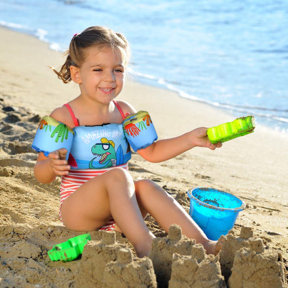 Biange Toddler Swim Vest, Baby Swim Jacket Float For Kids 30-50+ Lbs, Infant Pool Floaties For Swimming Aid, Boys/Girls Learn To