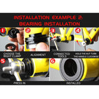 Lixada Bicycle Bottom Bracket Install And Removal Tool Kit Bike Bottom Bracket Remover For Bb86/Bb30/Bb91/Bb92/Pf30